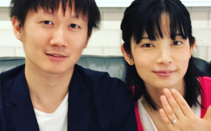 結婚指輪ご成約のお客様　静岡県磐田市のM&E様ご夫妻
