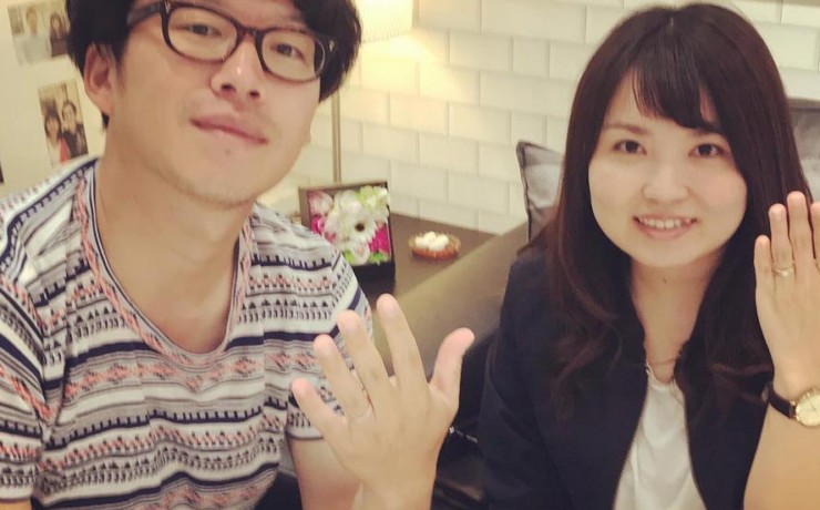結婚指輪ご成約のお客様　静岡市清水区のS&Y様ご夫妻
