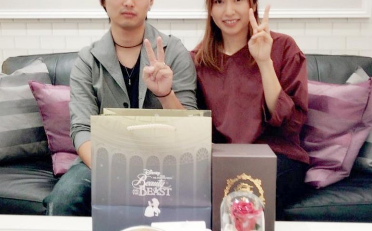 結婚指輪ご成約のお客様　静岡市葵区のベル様ご夫妻