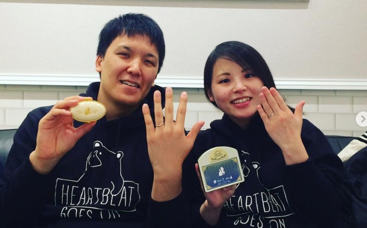 結婚指輪ご成約のお客様　浜松市のR&Y様ご夫妻