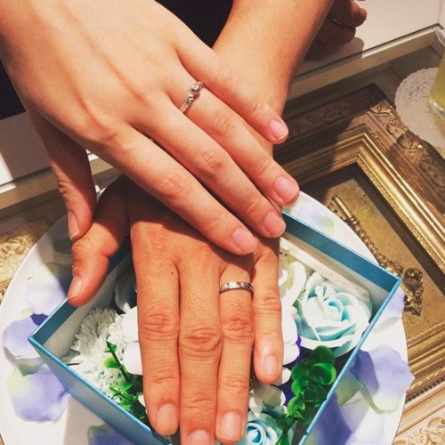 結婚指輪ご成約のお客様　マコト様ご夫妻　静岡県