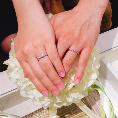 結婚指輪ご成約のお客様　イワモトズ様ご夫妻　静岡県藤枝市