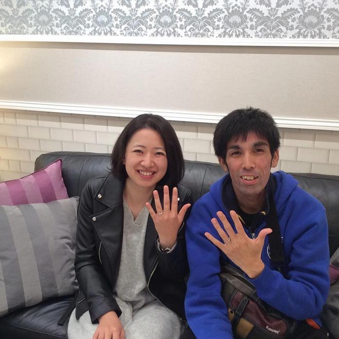 結婚指輪ご成約のお客様　静岡県