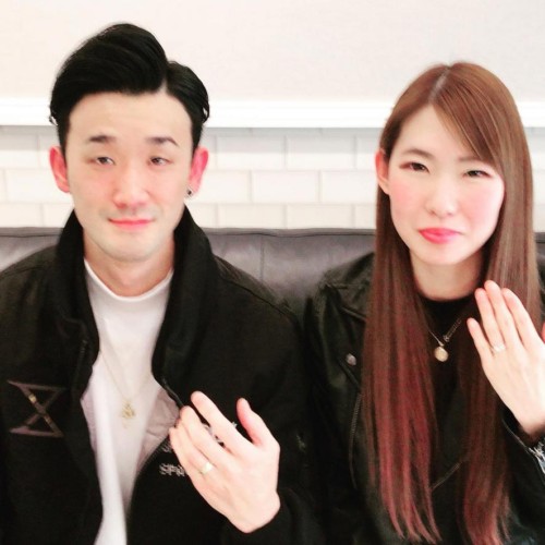 結婚指輪ご成約のお客様　柏木様ご夫妻　静岡県富士市