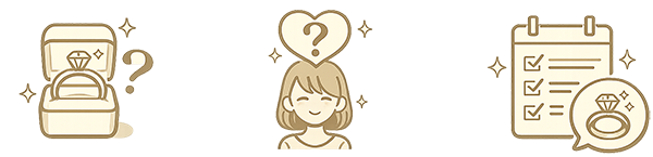 静岡で婚約指輪を探す方へ向けた相談イメージ